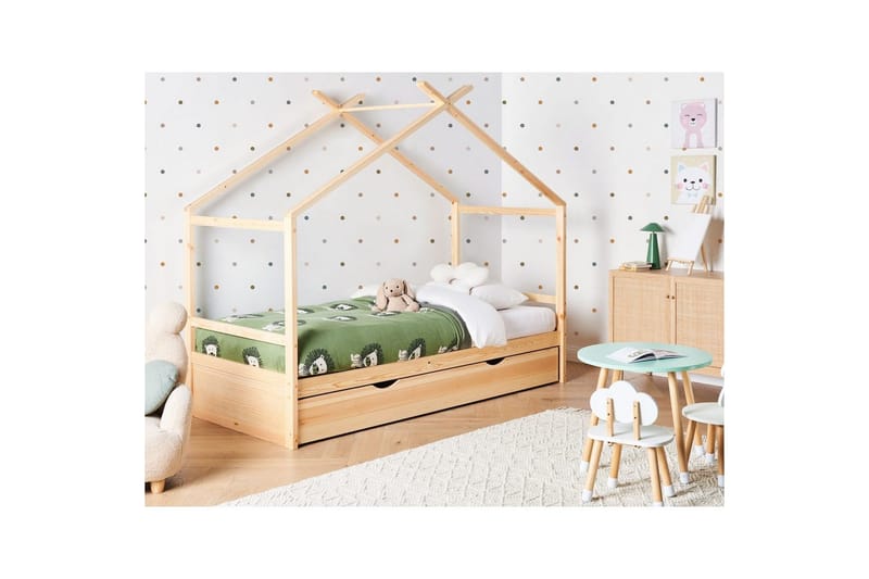 Barnsäng Orgeval - Ljus trä - Möbler - Barnmöbler - Barnsäng & juniorsäng - Hussäng