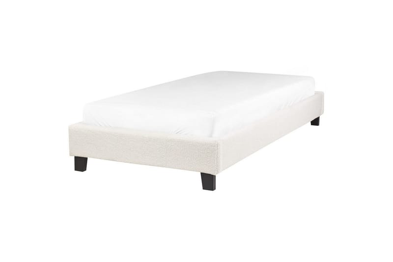 Barnsäng Roanne med lamellram Krämvit, Bouclé - Krämvit, Bouclé - Möbler - Barnmöbler - Barnsäng & juniorsäng