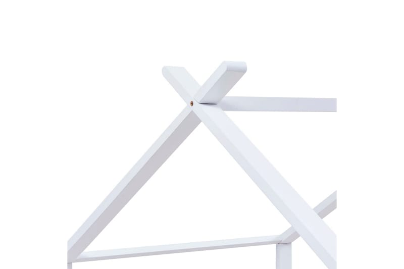 Barnsäng vit massiv furu 90x200 cm - Vit - Möbler - Barnmöbler - Barnsäng & juniorsäng