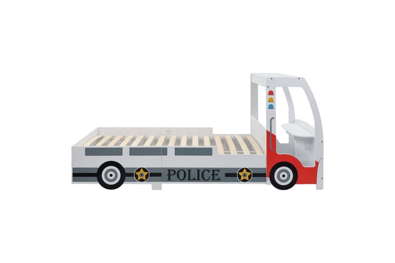 Barnsäng polisbil med skrivbord 90x200 cm - Flerfärgad - Barnsäng & juniorsäng - Enkelsäng barn