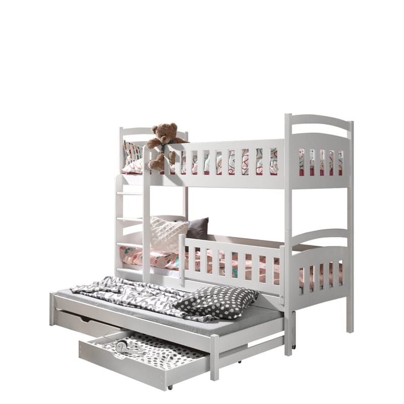 Blankana Våningssäng Två Liggplatser 80x180 cm - Beige - Möbler - Barnmöbler - Barnsäng & juniorsäng - Våningssäng barn