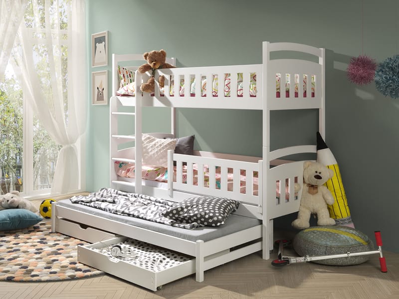 Blankana Våningssäng Två Liggplatser 90x200 cm - Beige - Möbler - Barnmöbler - Barnsäng & juniorsäng - Våningssäng barn