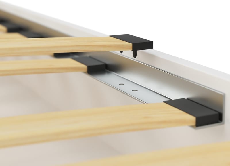 Casa vit barnsäng med utdragbar extrabädd 80x180 cm inklusive madrasser - Vit - Möbler - Barnmöbler - Barnsäng & juniorsäng - Hussäng