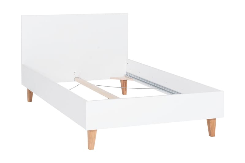 Concept Sängram 120x200 cm Vit/Natur - Vit/Brun - Möbler - Barnmöbler - Barnsäng & juniorsäng