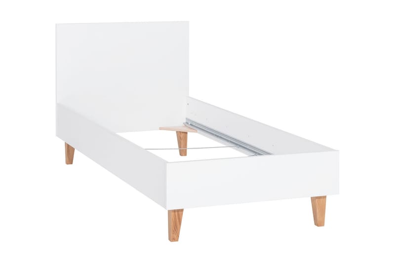 Concept Sängram 90x200 cm Vit/Natur - Natur/Vit - Möbler - Barnmöbler - Barnsäng & juniorsäng