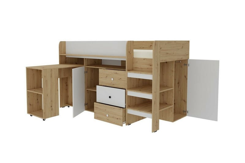 Dunvegan Juniorsäng 90x200 cm - Svart - Möbler - Barnmöbler - Barnsäng & juniorsäng