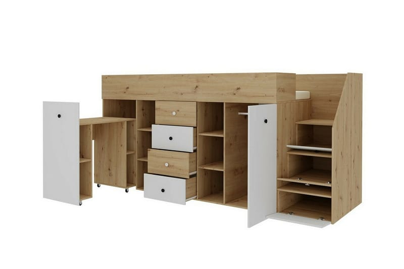 Dunvegan Juniorsäng 90x200 cm - Svart - Möbler - Barnmöbler - Barnsäng & juniorsäng
