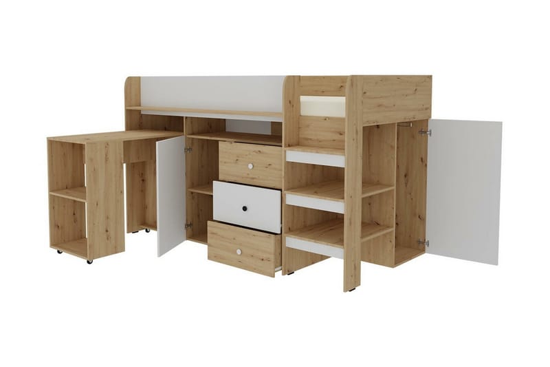 Dunvegan Juniorsäng 90x200 cm - Vit - Möbler - Barnmöbler - Barnsäng & juniorsäng