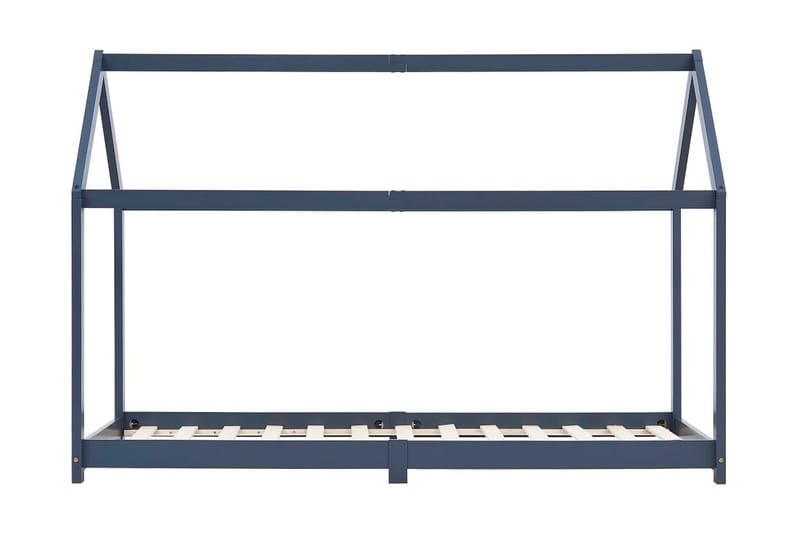 Barnsäng grå massiv furu 90x200 cm - Grå - Möbler - Barnmöbler - Barnsäng & juniorsäng