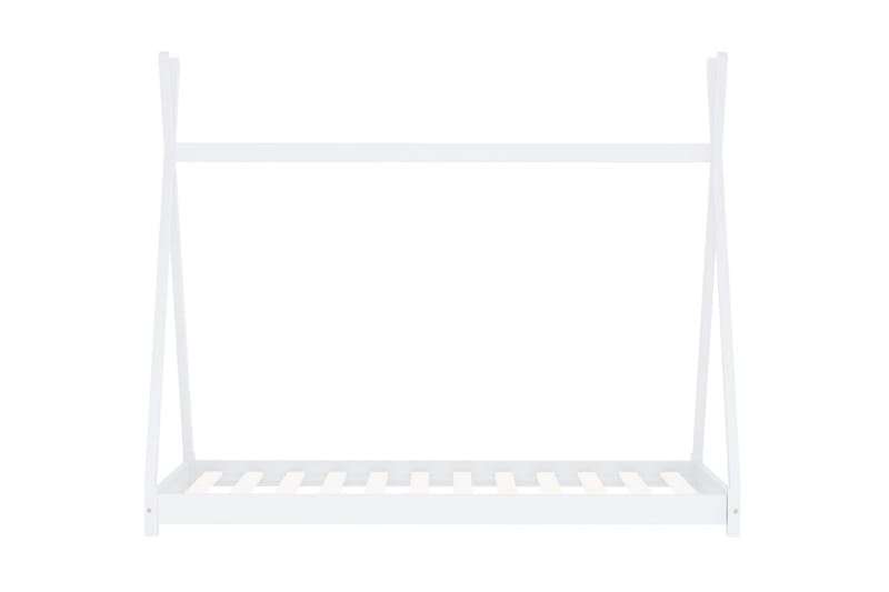 Barnsäng vit massiv furu 80x160 cm - Flerfärgad 1 - Möbler - Barnmöbler - Barnsäng & juniorsäng