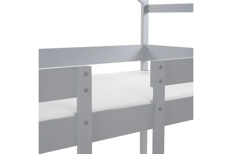 Fallon Våningssäng Två Liggplatser 90x200 - Grå - Möbler - Barnmöbler - Barnsäng & juniorsäng - Våningssäng barn