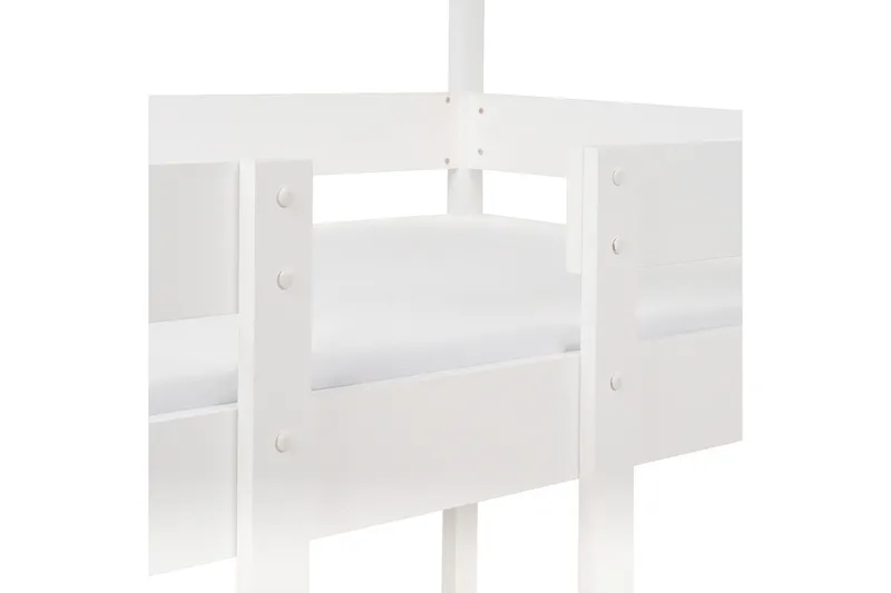 Fallon Våningssäng Två Liggplatser 90x200 - Vit - Möbler - Barnmöbler - Barnsäng & juniorsäng - Våningssäng barn