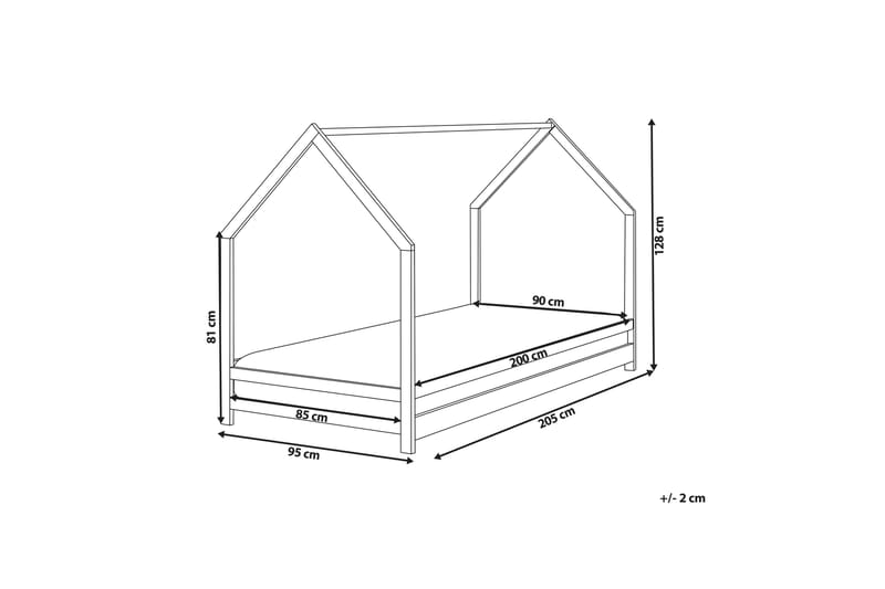 Farrah Juniorsäng 90x200 cm - Vit - Möbler - Barnmöbler - Barnsäng & juniorsäng