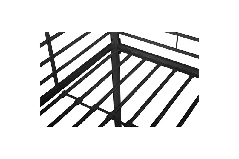 Hög säng Clove Svart - Svart - Möbler - Barnmöbler - Barnsäng & juniorsäng - Loftsäng barn