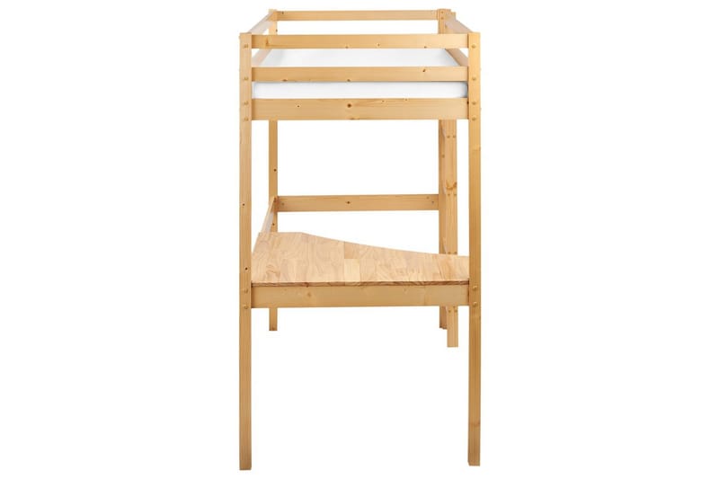 Högsäng med skrivbord Loury - Ljus trä - Möbler - Barnmöbler - Barnsäng & juniorsäng - Loftsäng barn