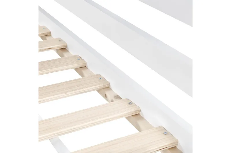 Högsäng med skrivbord Loury - Vit - Möbler - Barnmöbler - Barnsäng & juniorsäng - Loftsäng barn