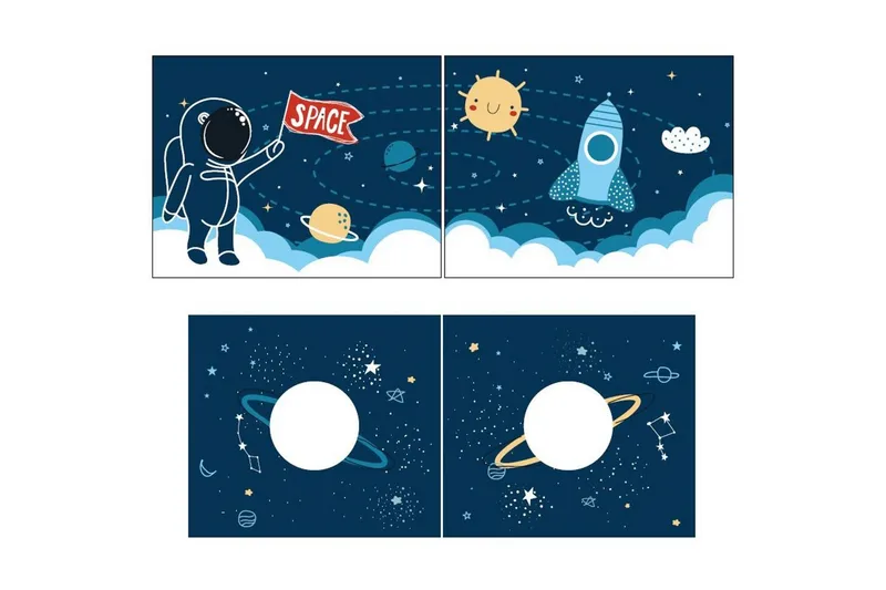 Halvhög Säng med gardin Pino Grå, Rymdfärja - Grå, Rymdfärja - Möbler - Barnmöbler - Barnsäng & juniorsäng - Loftsäng barn