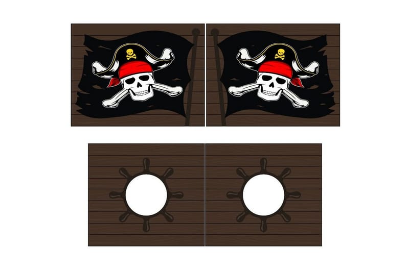 Halvhög Säng med gardin Pino Grå, Karibiska Pirater - Grå, Karibiska Pirater - Möbler - Barnmöbler - Barnsäng & juniorsäng - Våningssäng barn