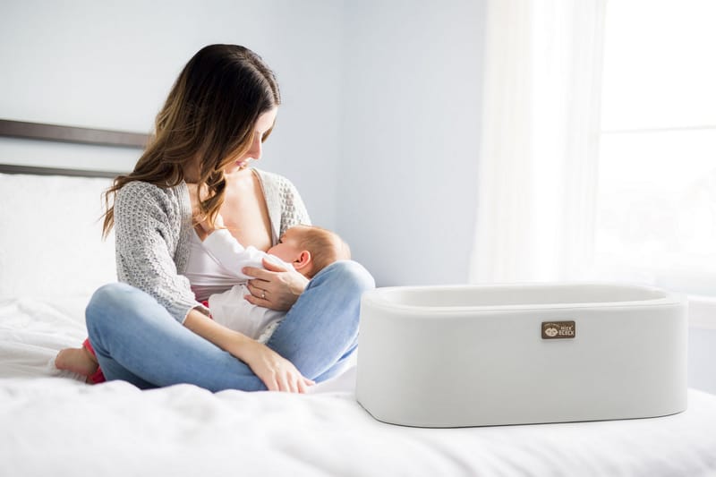 Hier Vagga 90 cm - Ek/Vit - Möbler - Barnmöbler - Barnsäng & juniorsäng