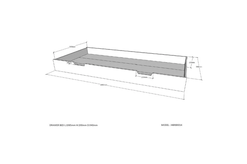 Housebed Hussäng 105x214 cm - Vit - Möbler - Barnmöbler - Barnsäng & juniorsäng - Hussäng