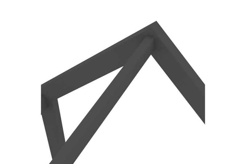 Hussäng med låda mörkgrå massiv furu 70x140 cm - Grå - Hussäng
