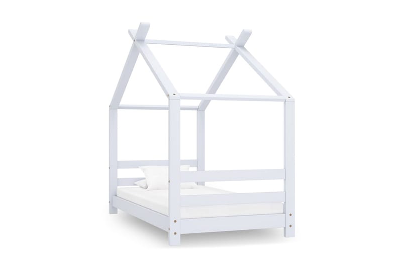Hussäng vit massiv furu 70x140 cm - Antikvit - Möbler - Barnmöbler - Barnsäng & juniorsäng - Hussäng