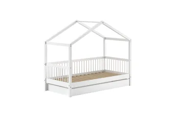 Hussäng med låda Forrest Vit - Vit - Möbler - Barnmöbler - Barnsäng & juniorsäng - Hussäng