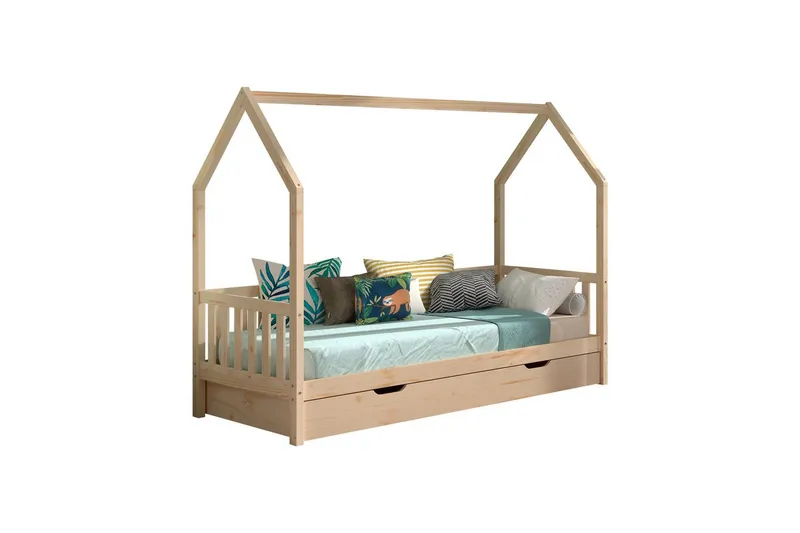 Hussäng med undersäng Cabane 90x200 cm Naturlig, Naturlig