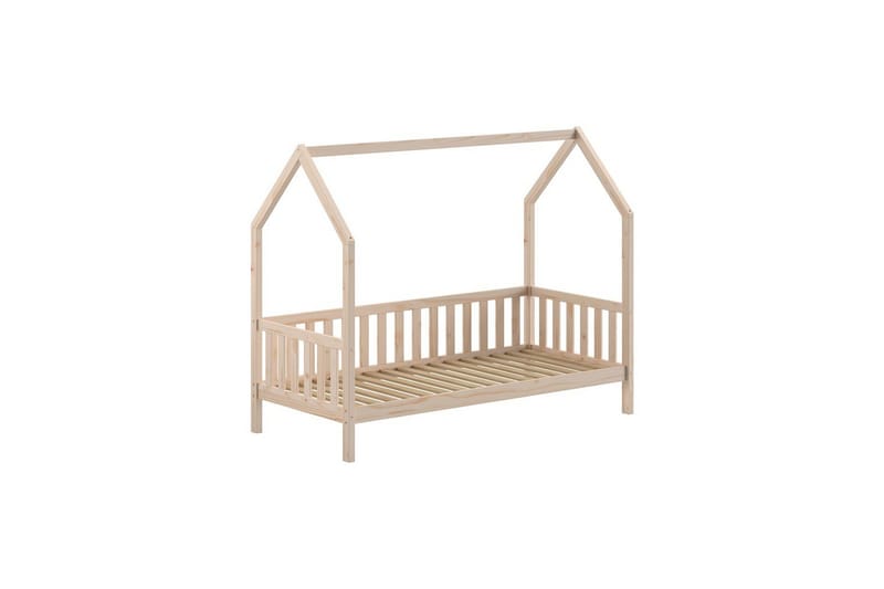 Hussäng med undersäng Cabane 90x200 cm Naturlig - Naturlig - Möbler - Barnmöbler - Barnsäng & juniorsäng