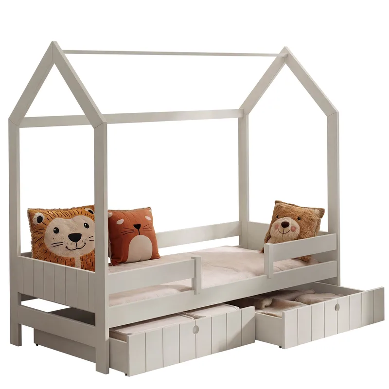 Kagetaka Sängram Hussäng 90x200 cm med förvaring, Beige