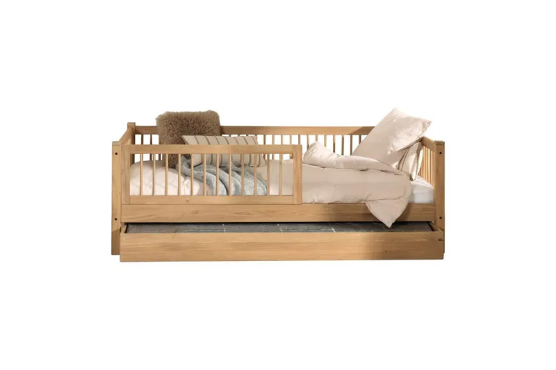 Koj säng med låda och säkerhetsräcke Forrest Ek, Ek