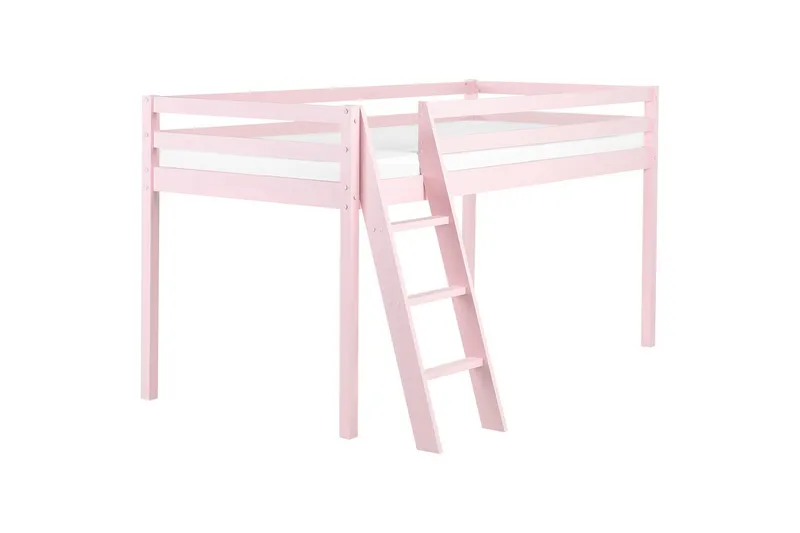 Låg våningssäng Ascoux - Rosa - Möbler - Barnmöbler - Barnsäng & juniorsäng - Loftsäng barn