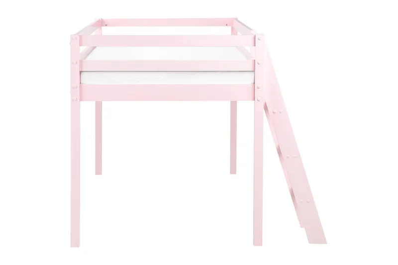 Låg våningssäng Ascoux - Rosa - Möbler - Barnmöbler - Barnsäng & juniorsäng - Loftsäng barn