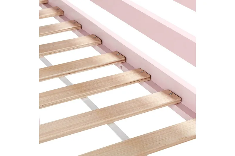 Låg våningssäng Ascoux - Rosa - Möbler - Barnmöbler - Barnsäng & juniorsäng - Loftsäng barn