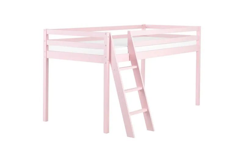 Låg våningssäng Ascoux - Rosa - Möbler - Barnmöbler - Barnsäng & juniorsäng - Loftsäng barn