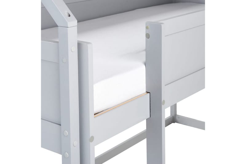 Låg våningssäng Dienne - Grå - Möbler - Barnmöbler - Barnsäng & juniorsäng - Loftsäng barn