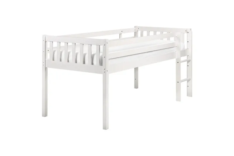 Låg våningssäng Peipin - Vit - Möbler - Barnmöbler - Barnsäng & juniorsäng - Loftsäng barn