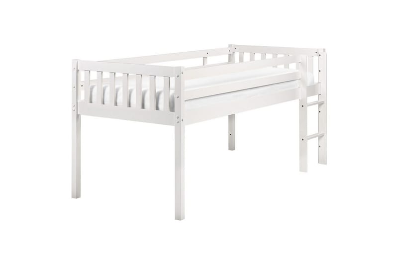 Låg våningssäng Peipin - Vit - Möbler - Barnmöbler - Barnsäng & juniorsäng - Loftsäng barn