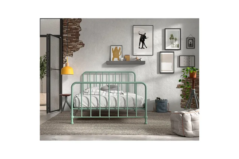 Säng Bronxx Olivgrön, 140 x 200 cm - Olivgrön, 140 x 200 cm - Möbler - Barnmöbler - Barnsäng & juniorsäng