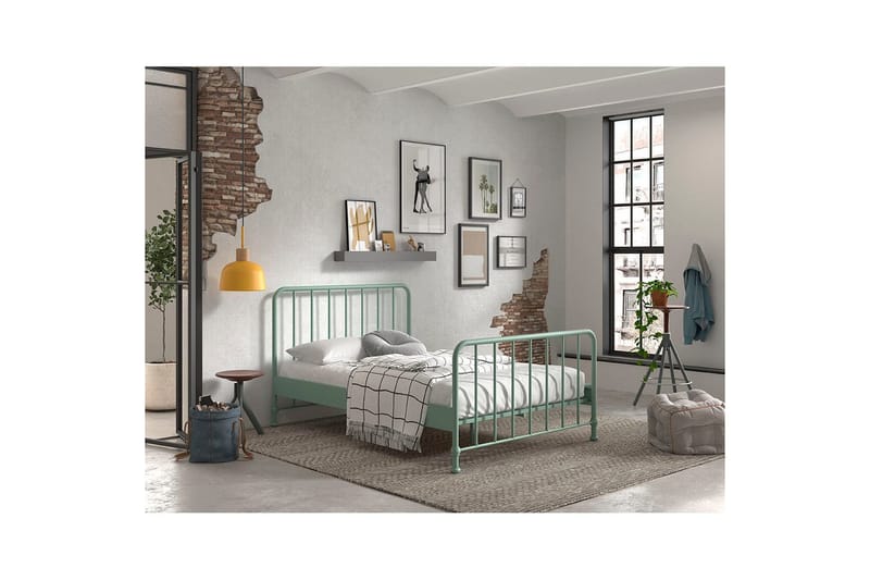 Säng Bronxx Olivgrön, 140 x 200 cm - Olivgrön, 140 x 200 cm - Möbler - Barnmöbler - Barnsäng & juniorsäng