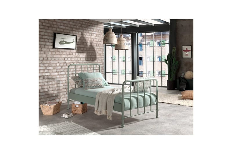 Säng Bronxx Olivgrön, 90 x 200 cm - Olivgrön, 90 x 200 cm - Möbler - Barnmöbler - Barnsäng & juniorsäng