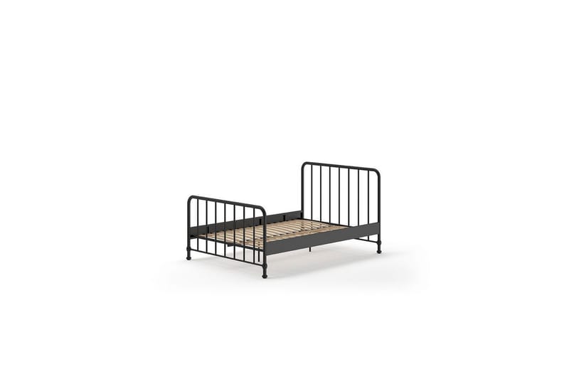Säng Bronxx Svart, 140 x 200 cm - Svart, 140 x 200 cm - Möbler - Barnmöbler - Barnsäng & juniorsäng