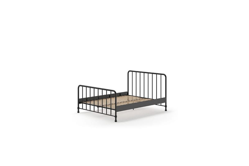 Säng Bronxx Svart, 160 x 200 cm - Svart, 160 x 200 cm - Möbler - Barnmöbler - Barnsäng & juniorsäng