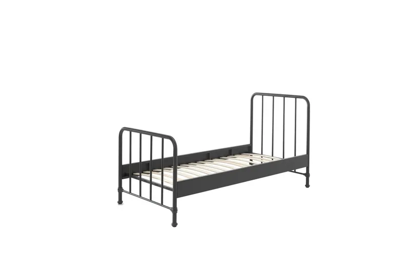 Säng Bronxx Svart, 90 x 200 cm - Svart, 90 x 200 cm - Möbler - Barnmöbler - Barnsäng & juniorsäng