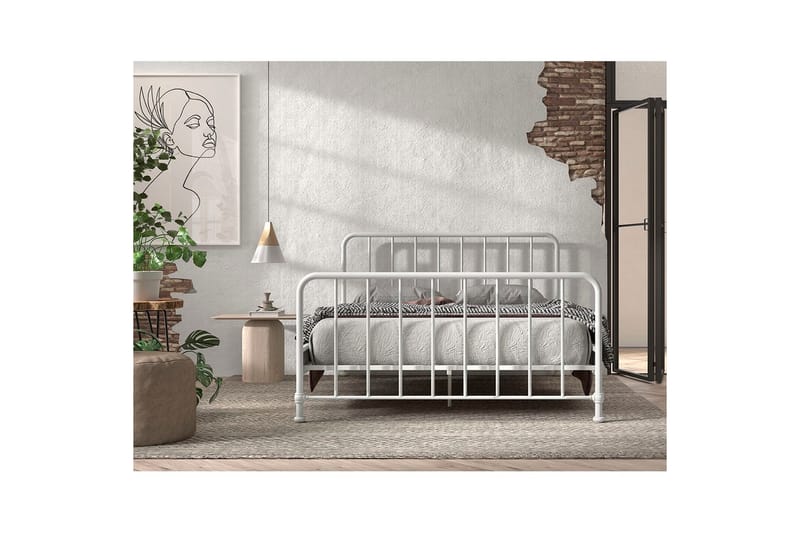 Säng Bronxx Vit, 160 x 200 cm - Vit, 160 x 200 cm - Möbler - Barnmöbler - Barnsäng & juniorsäng