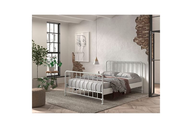 Säng Bronxx Vit, 160 x 200 cm - Vit, 160 x 200 cm - Möbler - Barnmöbler - Barnsäng & juniorsäng