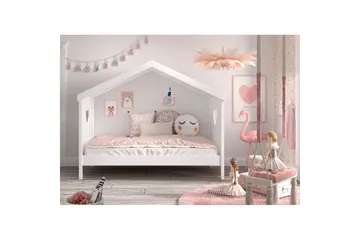 Säng med fallskydd Amori Vit - Möbler - Barnmöbler - Barnsäng & juniorsäng - Hussäng