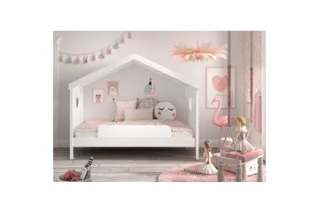 Säng med fallskydd Amori Vit - Möbler - Barnmöbler - Barnsäng & juniorsäng - Hussäng