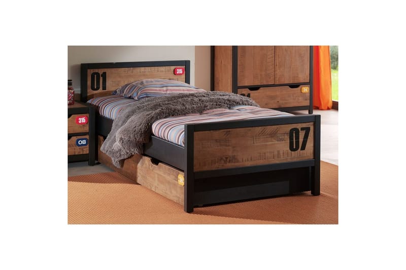 Säng med ribbotten låda Alex - Möbler - Barnmöbler - Barnsäng & juniorsäng