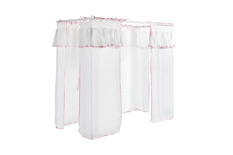 Säng med ribbotten textilset Amori Vit - Möbler - Barnmöbler - Barnsäng & juniorsäng